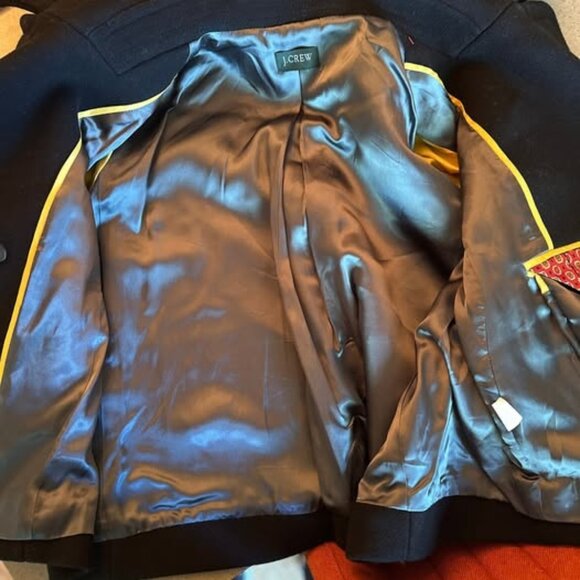 J.Crew Coat Size 6 Black Cropped Wool Peacoat- Great condition - Picture 5 of 8